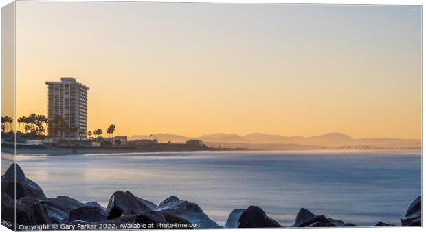 Coronado Beach Sunrise Canvas Print by Gary Parker