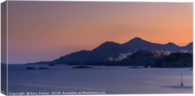 Cabo de Palos Sunset Canvas Print by Gary Parker