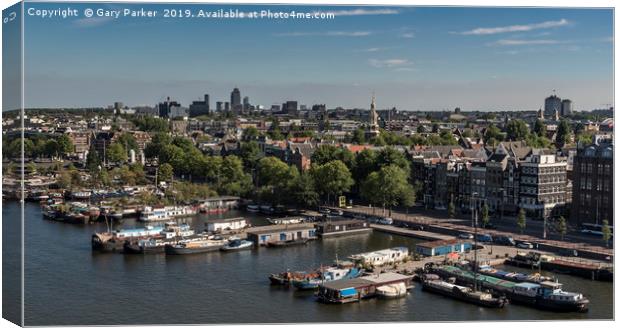 View north, over Amsterdam Canvas Print by Gary Parker