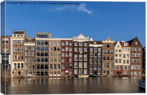 Gingerbread Houses, Amsterdam Canvas Print by Gary Parker