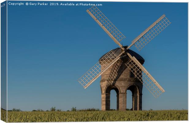 Chesterton Windmill at sunset Canvas Print by Gary Parker