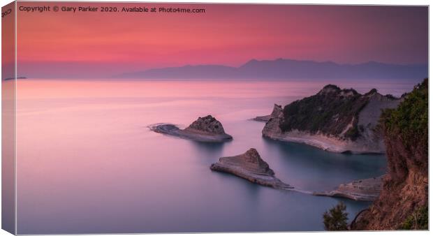 Cape Drastis, Corfu, at sunset	 Canvas Print by Gary Parker
