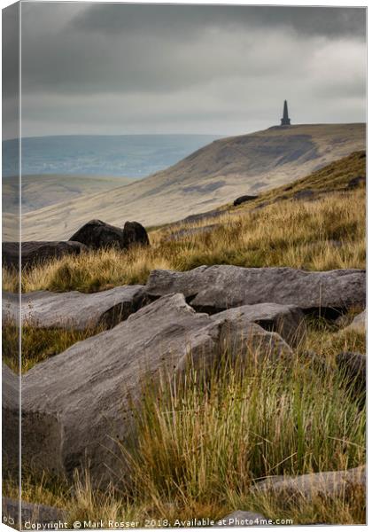Stoodley Pike Canvas Print by Mark S Rosser