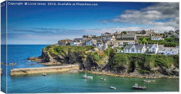 Port Isaac Harbour Canvas Print by E J T Photography