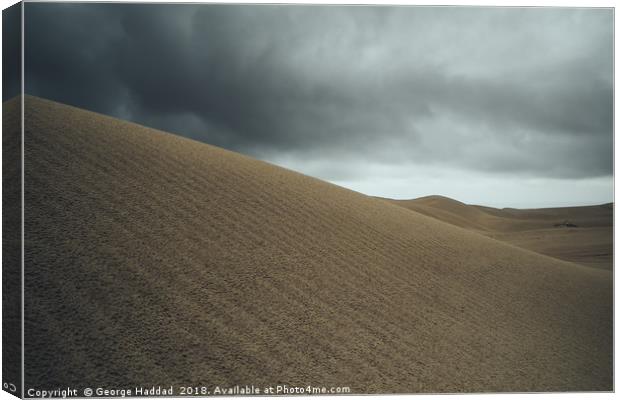 Atlantis Sand Dunes Canvas Print by George Haddad