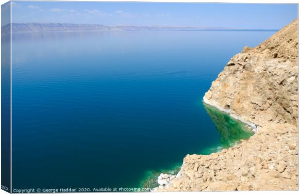 The Dead Sea Canvas Print by George Haddad