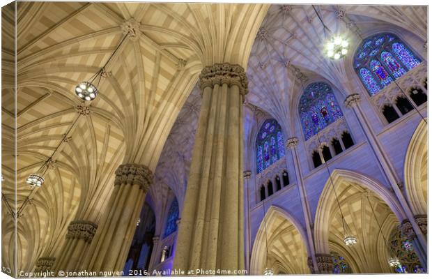Structures Of St. Patrick 2 Canvas Print by jonathan nguyen