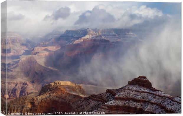 Open The Fog Curtain Canvas Print by jonathan nguyen