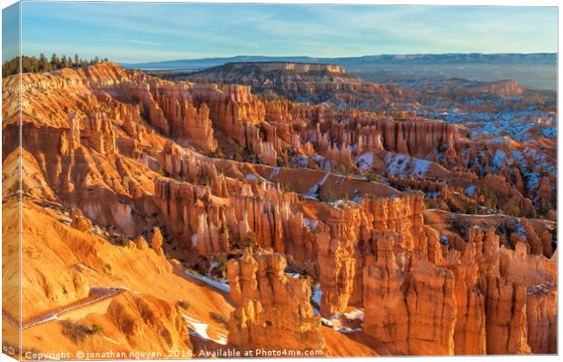 Morning in Bryce Canyon Canvas Print by jonathan nguyen