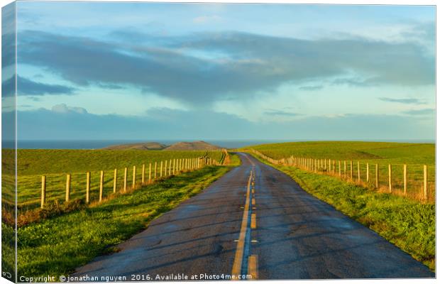 Road To The Pacific  Canvas Print by jonathan nguyen