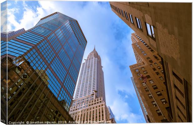The Chrysler Building Canvas Print by jonathan nguyen