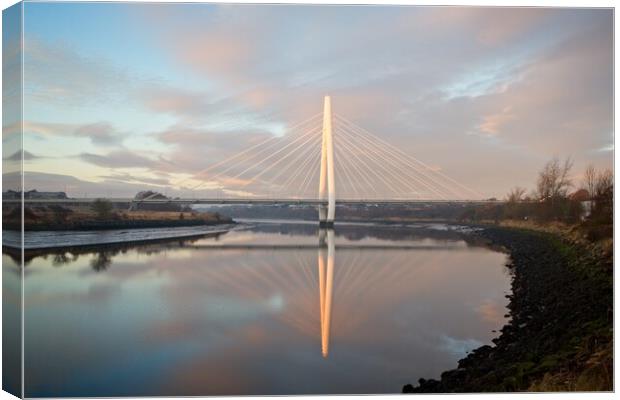 Northern Spire Bridge, Sunderland Canvas Print by Rob Cole