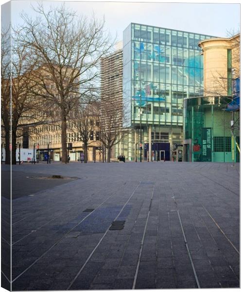 Newcastle City Library Canvas Print by Rob Cole
