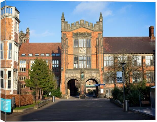 Newcastle Universitys Historic Arches Canvas Print by Rob Cole