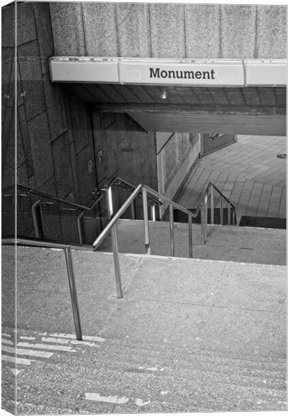 Monument Metro Station, Newcastle Canvas Print by Rob Cole