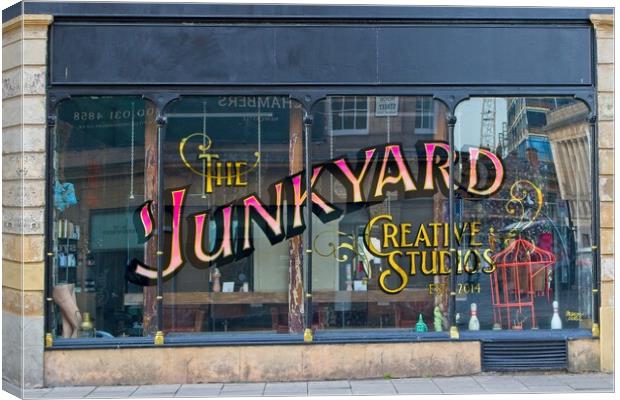 The Junkyard, Newcastle upon Tyne Canvas Print by Rob Cole