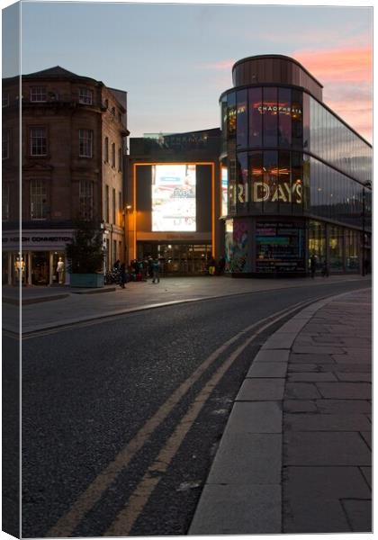 City Centre Lights, Newcastle Canvas Print by Rob Cole