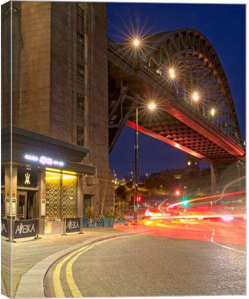 Illuminating Tyne Bridge Canvas Print by Rob Cole