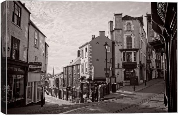 Timeless Charm Durham City Intersection Canvas Print by Rob Cole