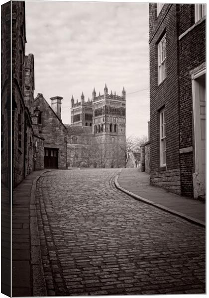 Majestic Durham Cathedral in Historic Owengate Canvas Print by Rob Cole