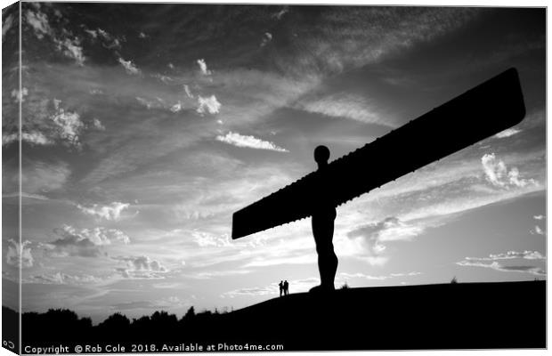Angel of the North, Newcastle-Gateshead, Tyne and  Canvas Print by Rob Cole