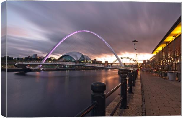 Iconic Newcastle Quayside Canvas Print by Rob Cole