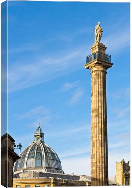 Greys Monument, Newcastle Upon Tyne Canvas Print by Rob Cole