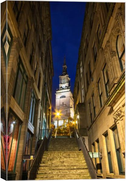 Ascending to Iconic All Saints Church Canvas Print by Rob Cole