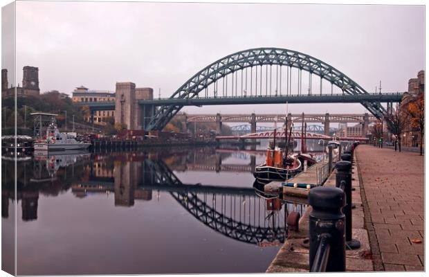 Newcastle Tyne Bridges Canvas Print by Rob Cole