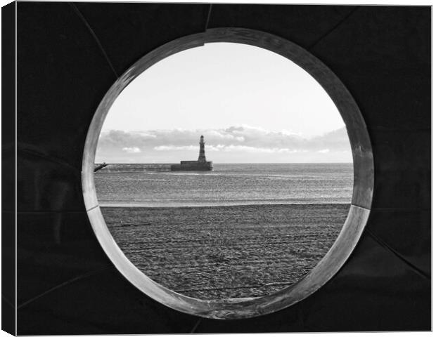 Roker Pier and Lighthouse Canvas Print by Rob Cole