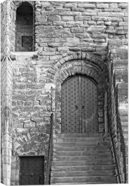 Castle Keep Door, Newcastle Canvas Print by Rob Cole