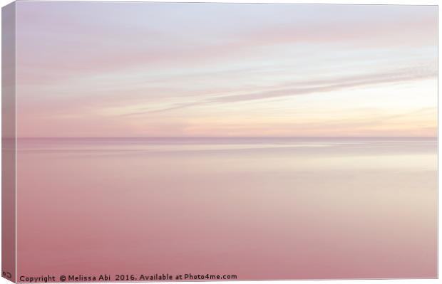 Abstract Pastel Pink Seascape Canvas Print by Melissa Abi