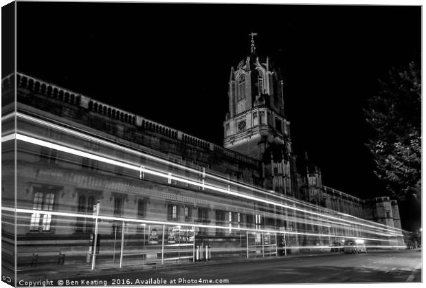 Oxford at Night Canvas Print by Ben Keating
