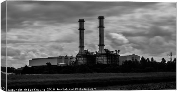 Sutton Bridge Power Station Canvas Print by Ben Keating