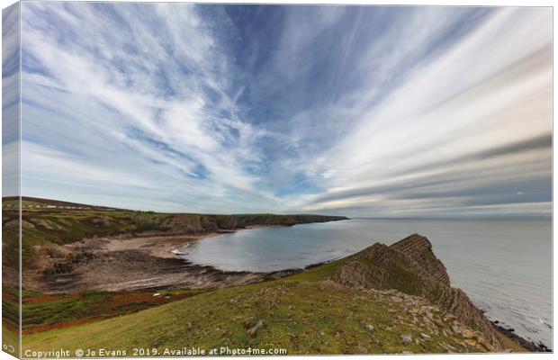 Fall Bay from Tears Point Canvas Print by Jo Evans