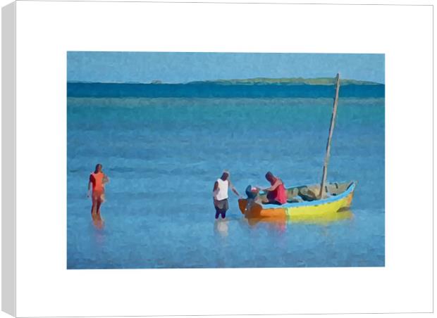 Fishermen of Mauritius Canvas Print by Rachid Karroo