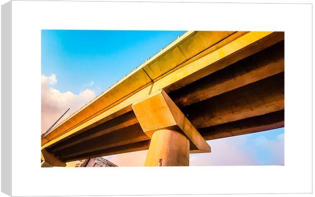 A bridge in perspective Canvas Print by Rachid Karroo