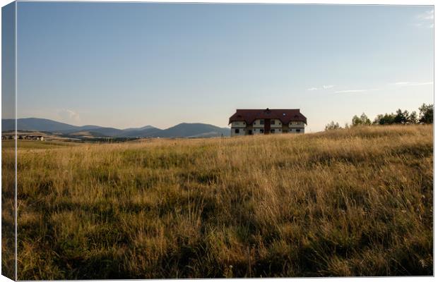 house on the hill Canvas Print by Ranko Dokmanovic