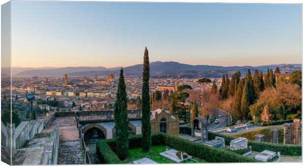 Florence, view from the hill Canvas Print by Ranko Dokmanovic