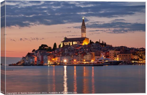 Rovinj sunset Canvas Print by Ranko Dokmanovic