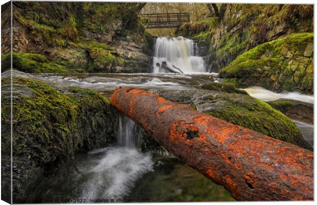 Sychryd Waterfall, Brecon Beacons Canvas Print by Neil Holman