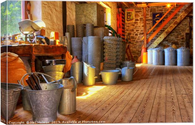 Gwalia Stores, St Fagans, National Museum of Histo Canvas Print by Neil Holman
