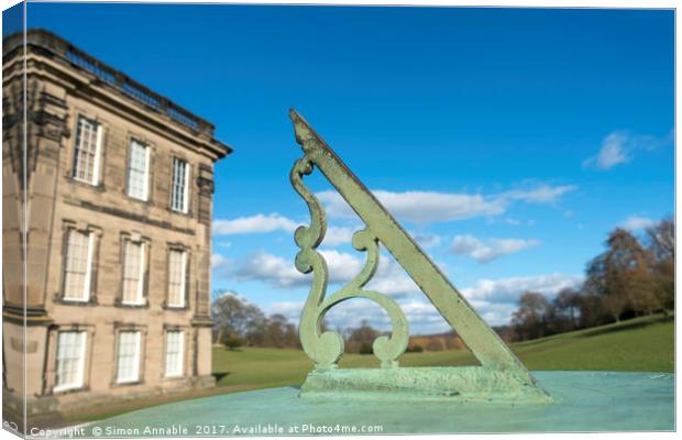 Sundial Canvas Print by Simon Annable