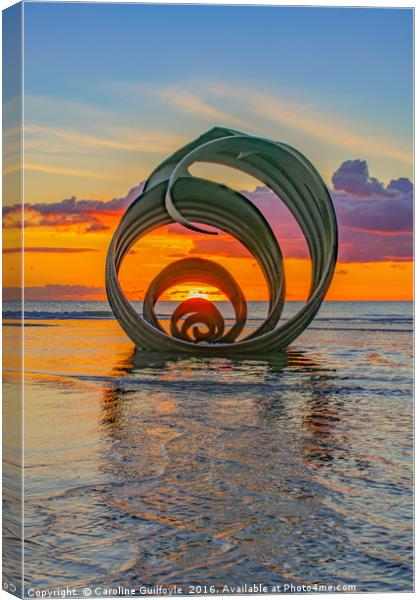Mary's Shell at sunset  Canvas Print by Caroline James