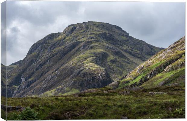 Mountains of Glencoe Scotland Canvas Print by Caroline James