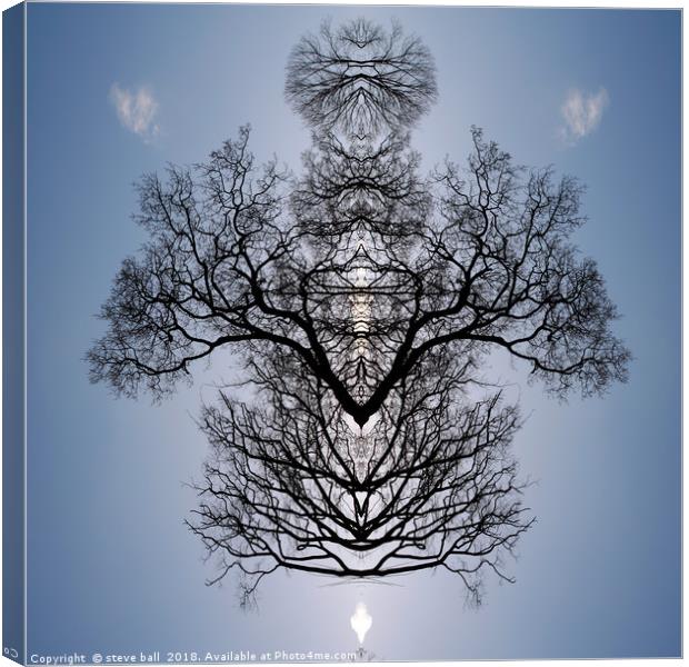 Tree pattern Canvas Print by steve ball