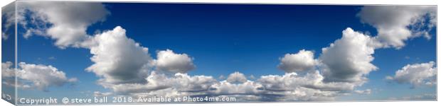 Sky panoramic 2 Canvas Print by steve ball