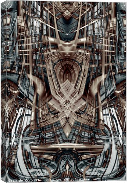 Fantasy architecture Canvas Print by steve ball