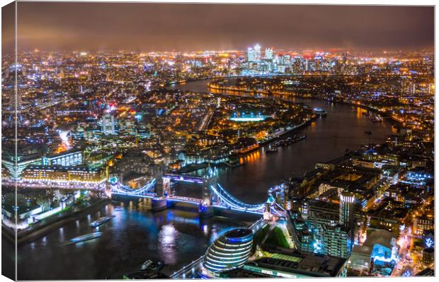 Views from The Shard Canvas Print by Owen Gee