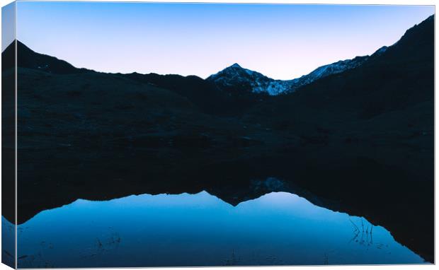 Mount Snowdon Reflected Canvas Print by Owen Gee